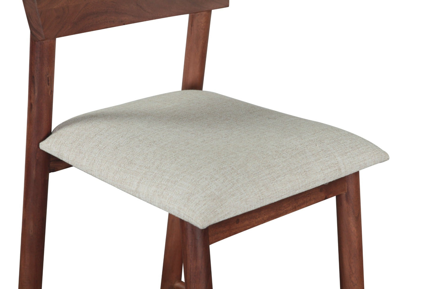 18" Walnut Upholstered Counter Chair