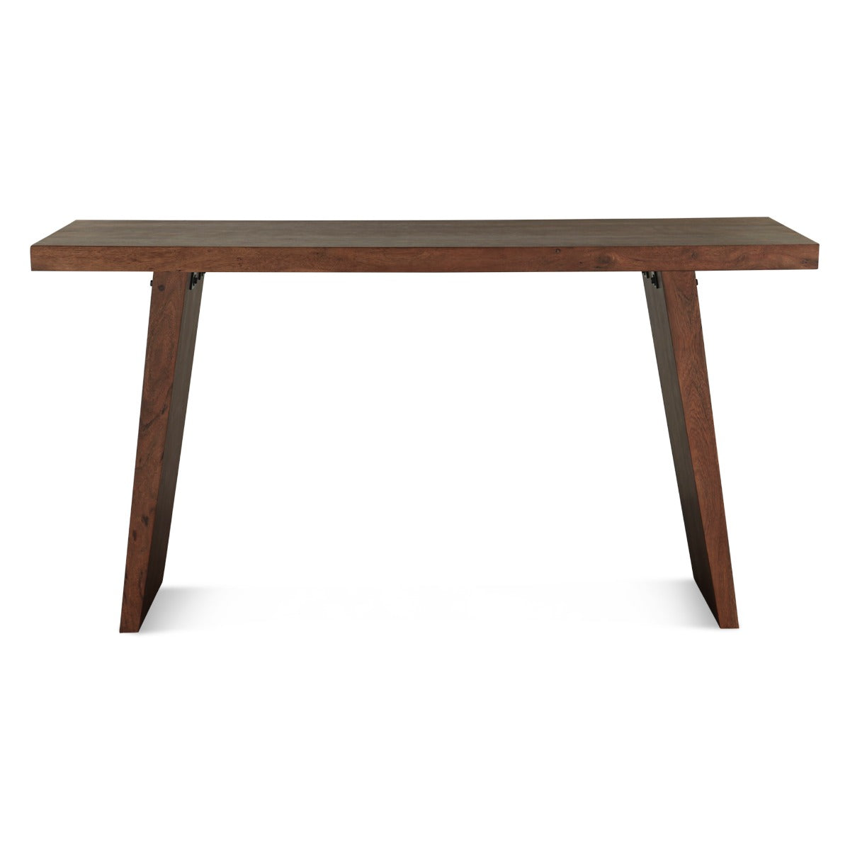 68" Walnut Acacia Wood Gathering Table