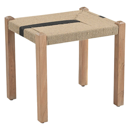 20" Woven Natural Mango Ottoman