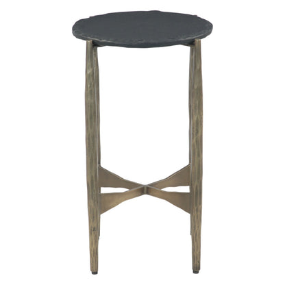 13" Black Marble Set of 2 Side Table