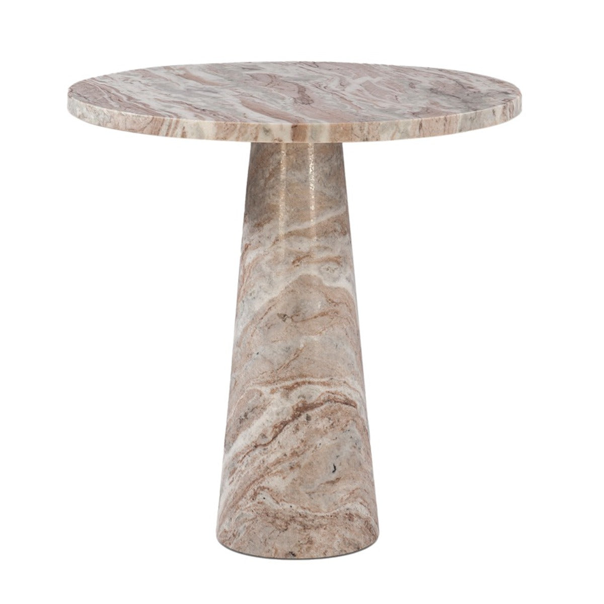 30" Brown Toronto Marble Round Dining Table