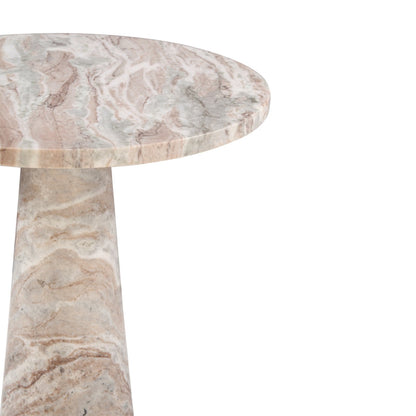 30" Brown Toronto Marble Round Dining Table