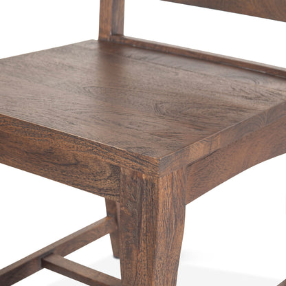 18" Weathered Mango Wood Dining Chair