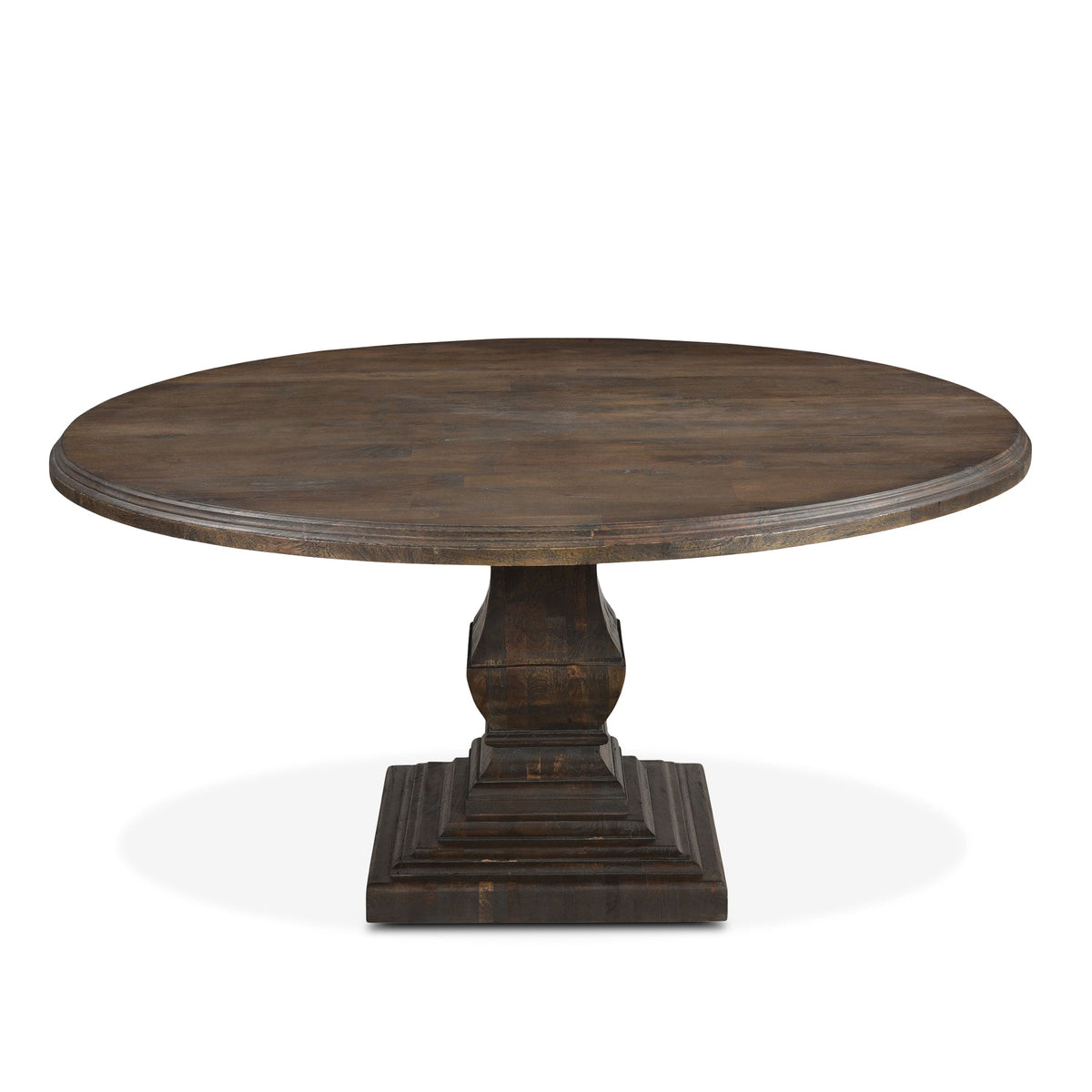 60" Weathered Mango Round Dining Table