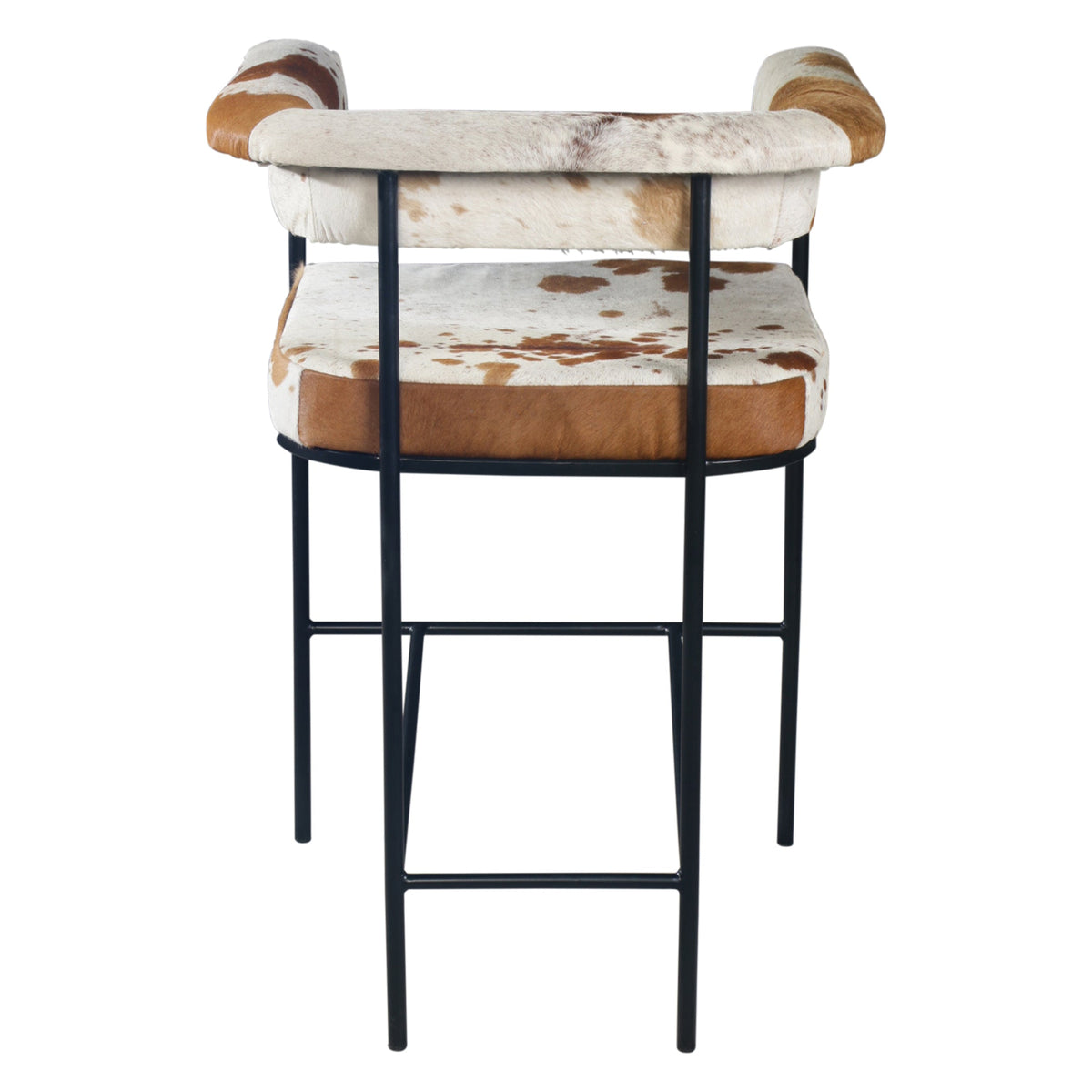 26" Brown Hair on Hide Counter Chair
