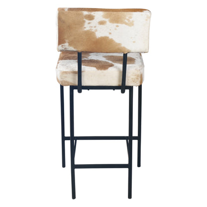 17.5" Brown Hair on Hide Counter Chair