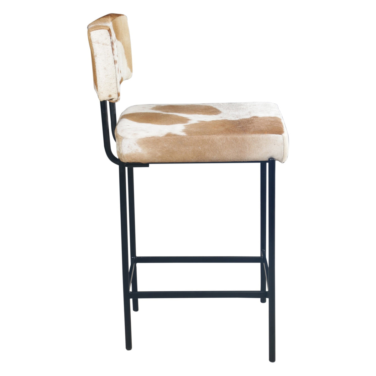 17.5" Brown Hair on Hide Counter Chair