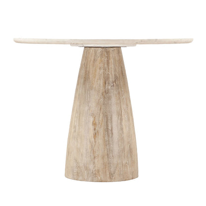 48" White Marble Gathering Table