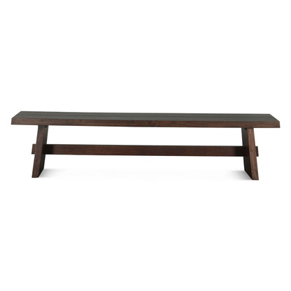 79" Coffee Bean Acacia Wood Bench