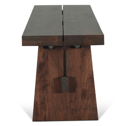 79" Coffee Bean Acacia Wood Bench