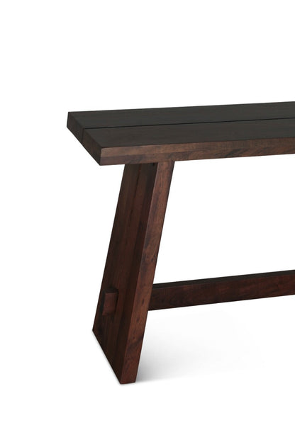 70" Coffee Bean Acacia Wood Console Table