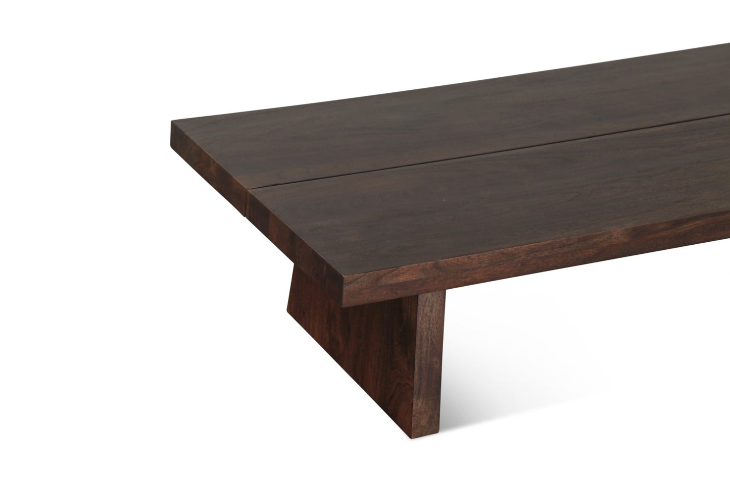58" Coffee Bean Acacia Wood Coffee Table