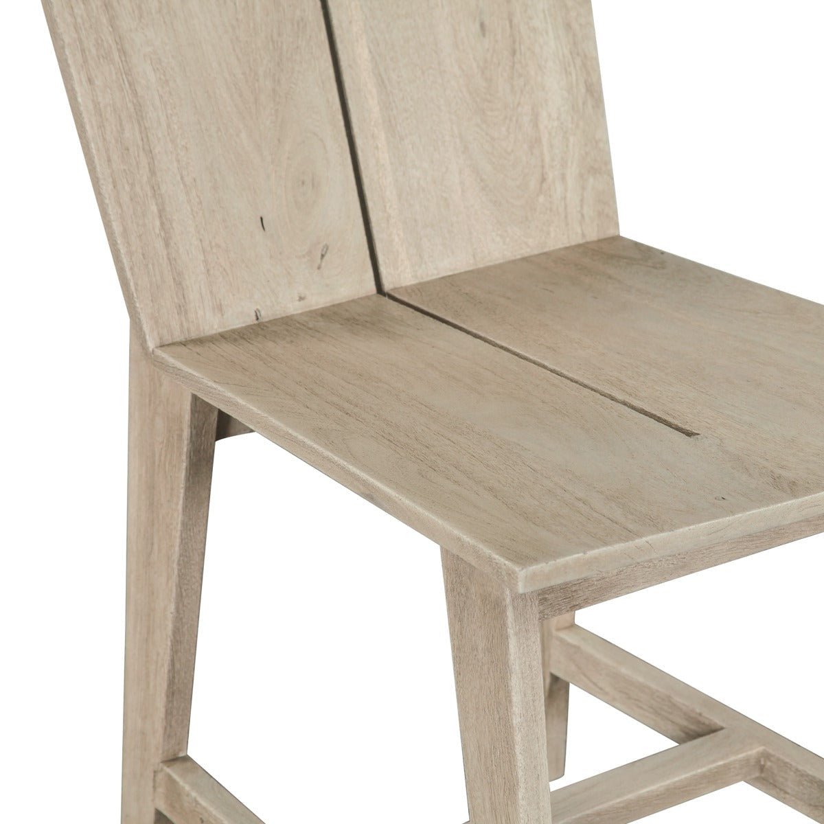 18" Matte Driftwood Wood Dining Chair