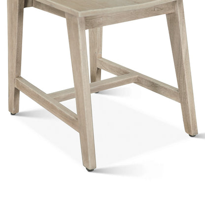 18" Matte Driftwood Wood Dining Chair
