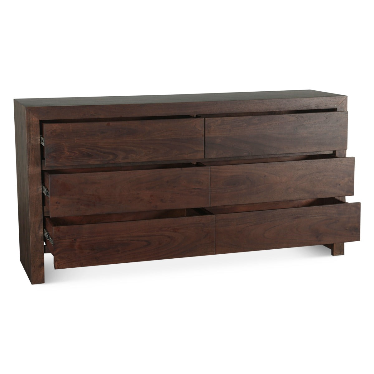 68" Coffee Bean Wood Dresser