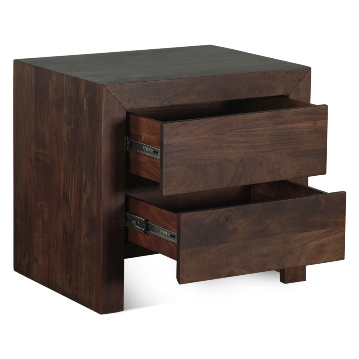 24" Coffee Bean Wood Nightstand