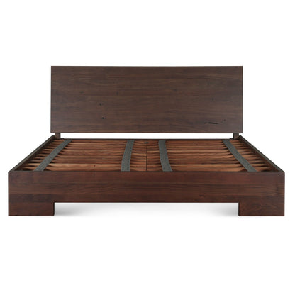 79" Coffee Bean Wood King Size Bed