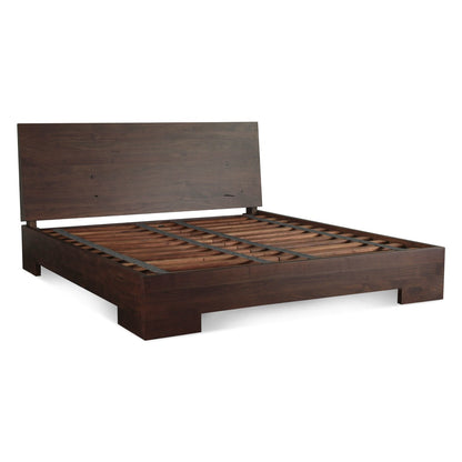 79" Coffee Bean Wood King Size Bed