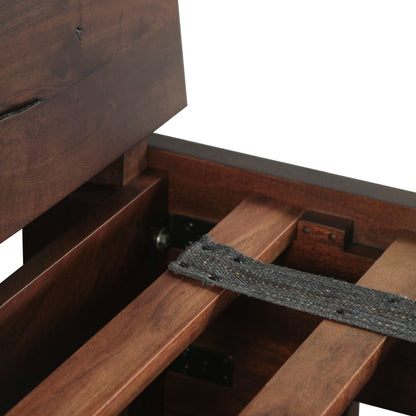 79" Coffee Bean Wood King Size Bed