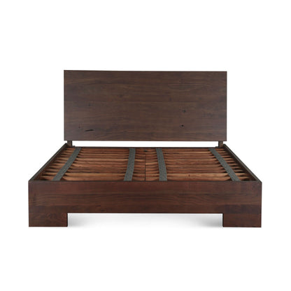 63" Coffee Bean Wood Queen Size Bed