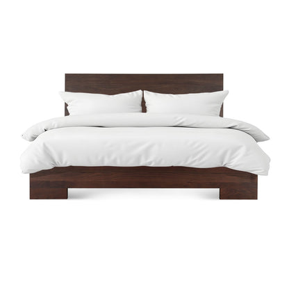 63" Coffee Bean Wood Queen Size Bed