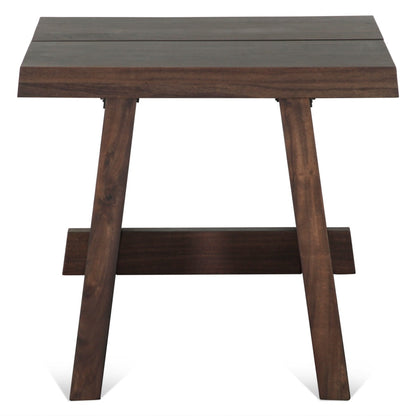 24" Coffee Bean Acacia Wood Side Table