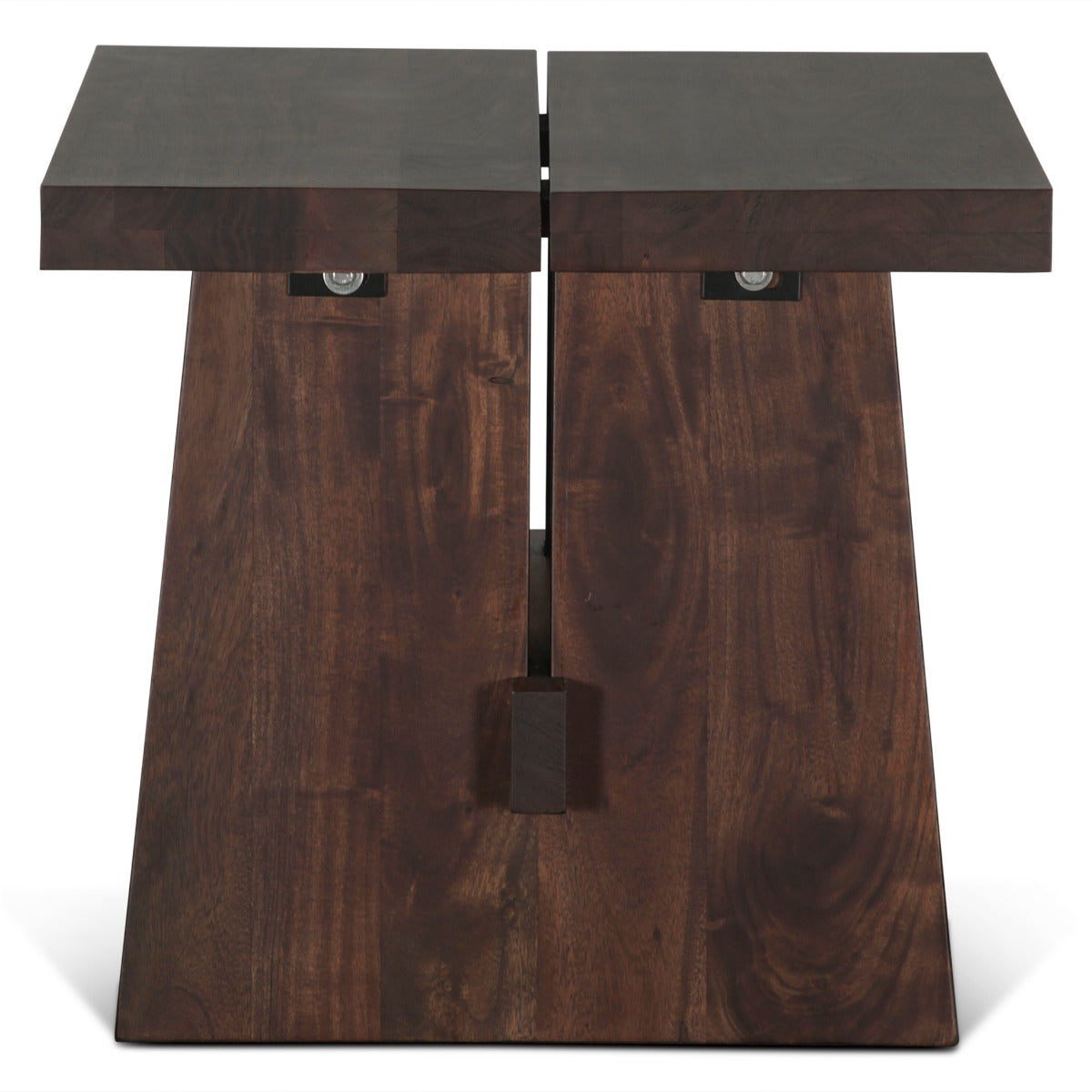 24" Coffee Bean Acacia Wood Side Table