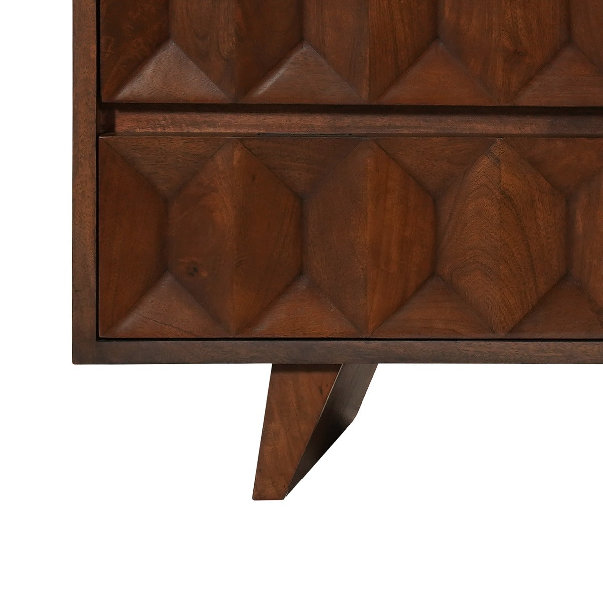 70" Royal Brown Carved Wood Dresser