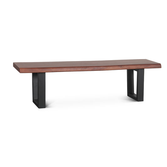 68" Light Sequoia Wood Bench