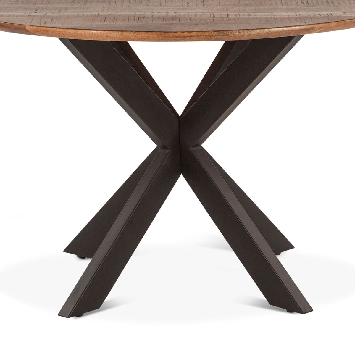 48" Natural Mango Wood Round Dining Table