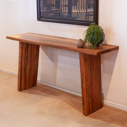 58" Natural Reclaimed Wood Console Table