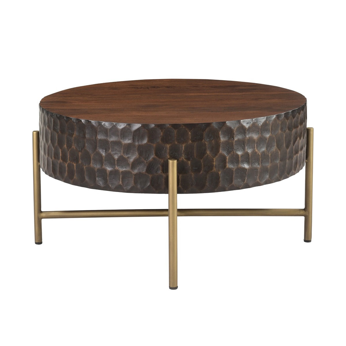 34" Two-Tone Mango Wood Coffee Table
