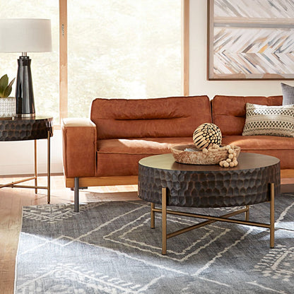 34" Two-Tone Mango Wood Coffee Table
