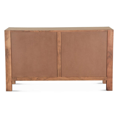 60" Brushed Acacia Wood Dresser