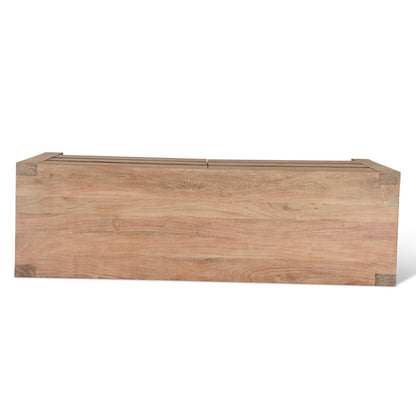 60" Brushed Acacia Wood Dresser