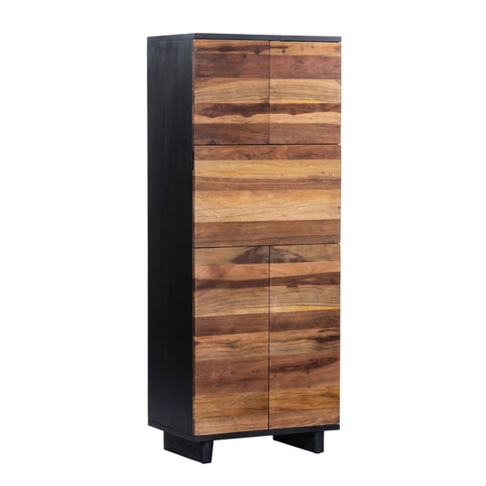 72" Natural Saal Wood Bar Cabinet