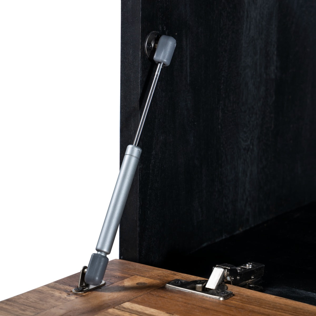 72" Natural Saal Wood Bar Cabinet