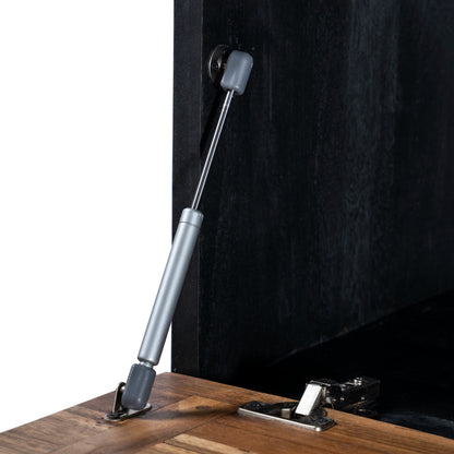 72" Natural Saal Wood Bar Cabinet