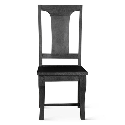 19" Black Wood Dining Chair