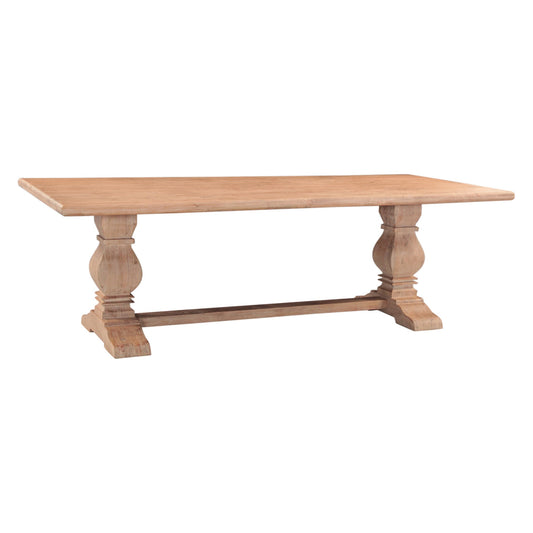 94" Antique Oak Dining Table