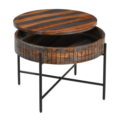 28" Capri Sheesham Wood Coffee Table