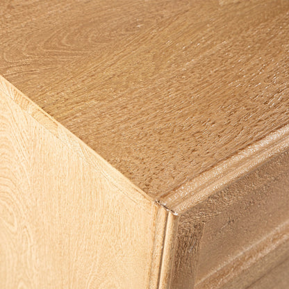 18" Whitewash Wood Nightstand