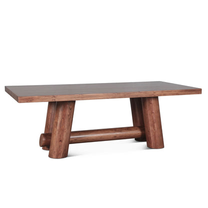 94" Light Vinegar Acacia Dining Table
