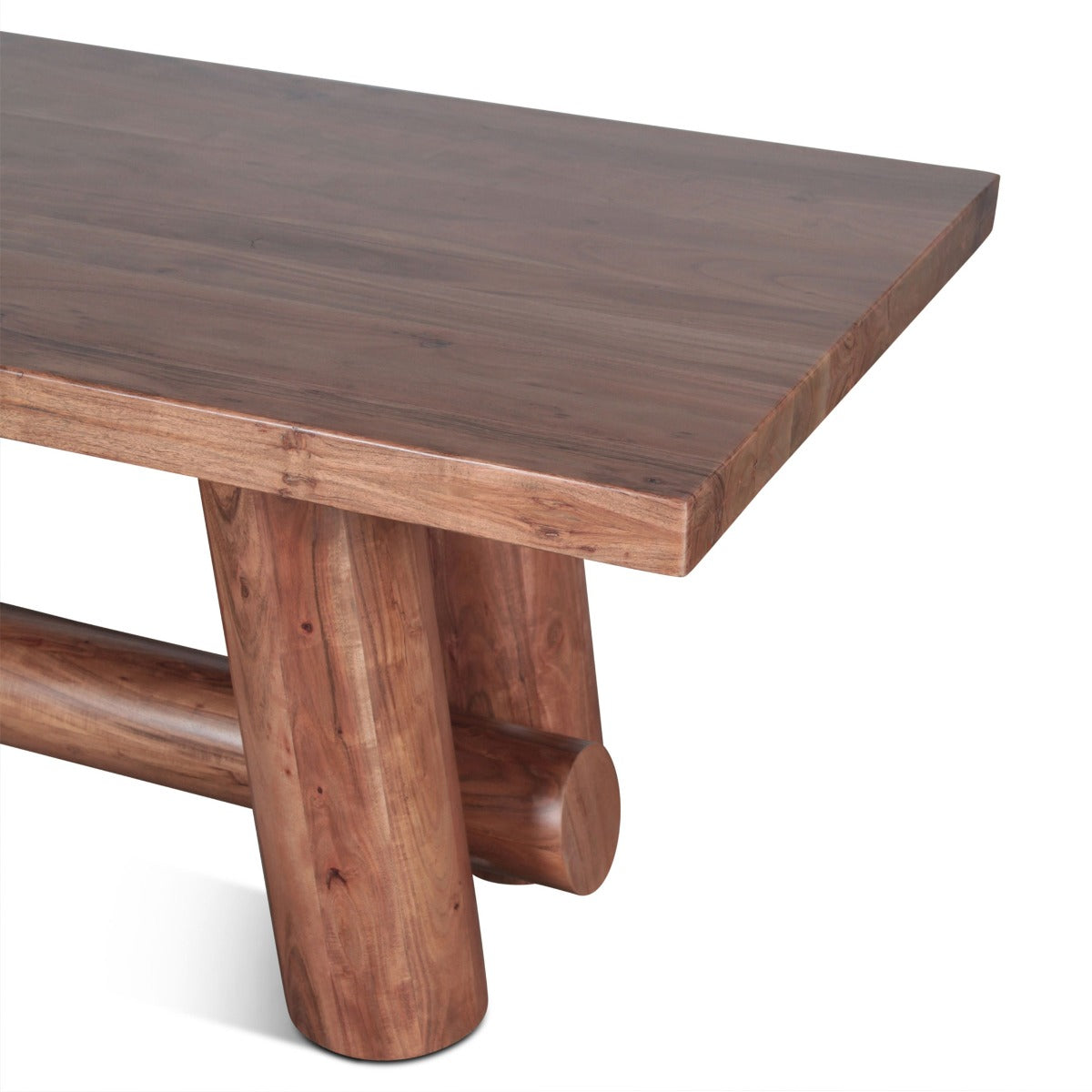 94" Light Vinegar Acacia Dining Table