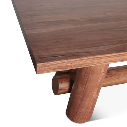 94" Light Vinegar Acacia Dining Table