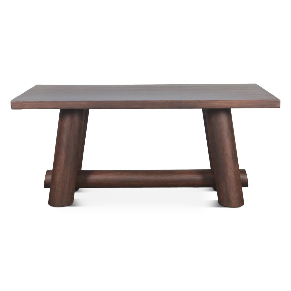 80" Vinegar Acacia Wood Gathering Table