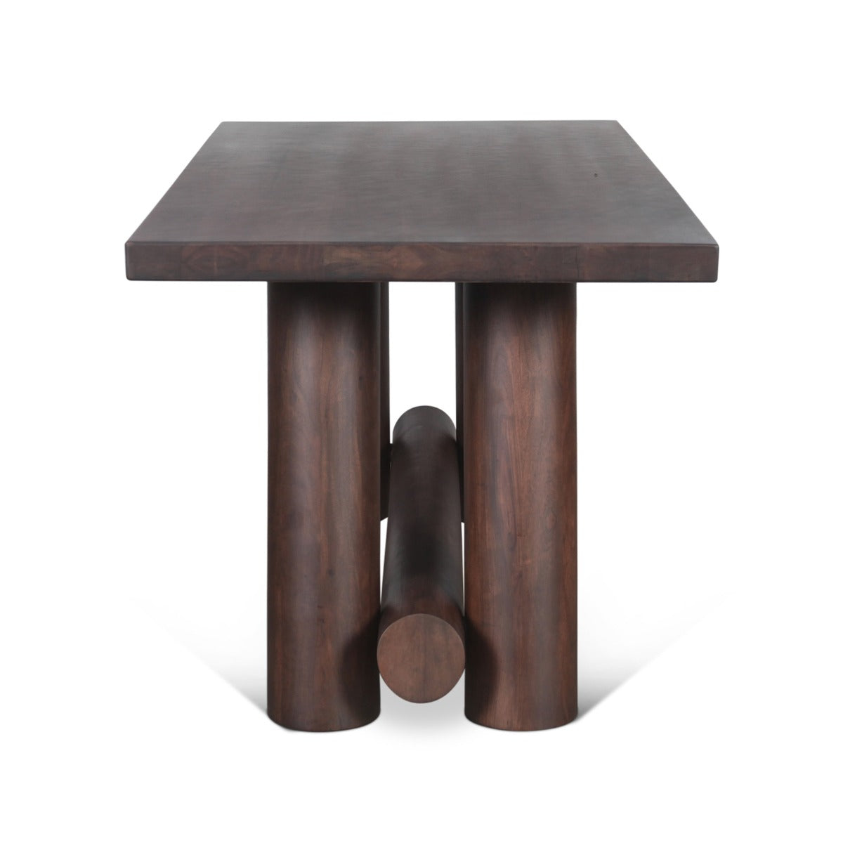 80" Vinegar Acacia Wood Gathering Table