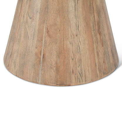 48" White Travertine Round Dining Table