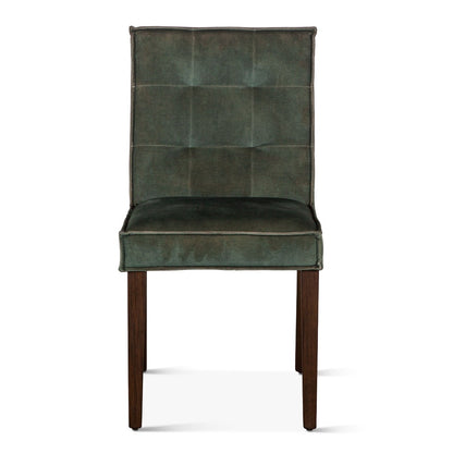 17" Green Velvet Dining Chair