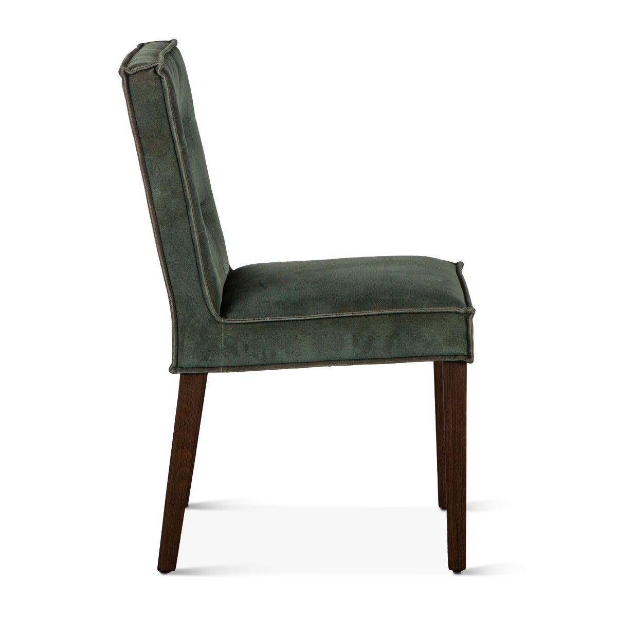 17" Green Velvet Dining Chair